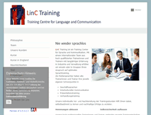 Tablet Screenshot of linc-training.de